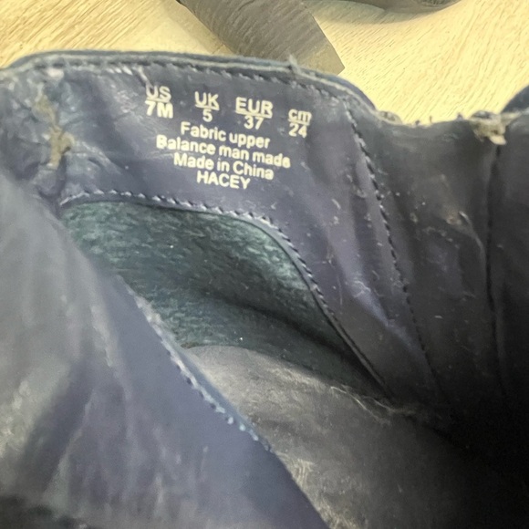 Carlos Santana Hacey Navy Blue Ankle Boots Side Zip Women’s Sz 7 M 3.5 Inch Heel - Picture 6 of 12